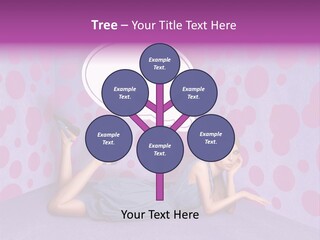 Blonde In Pink PowerPoint Template
