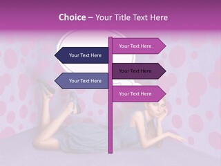 Blonde In Pink PowerPoint Template