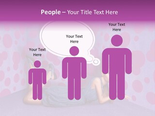 Blonde In Pink PowerPoint Template