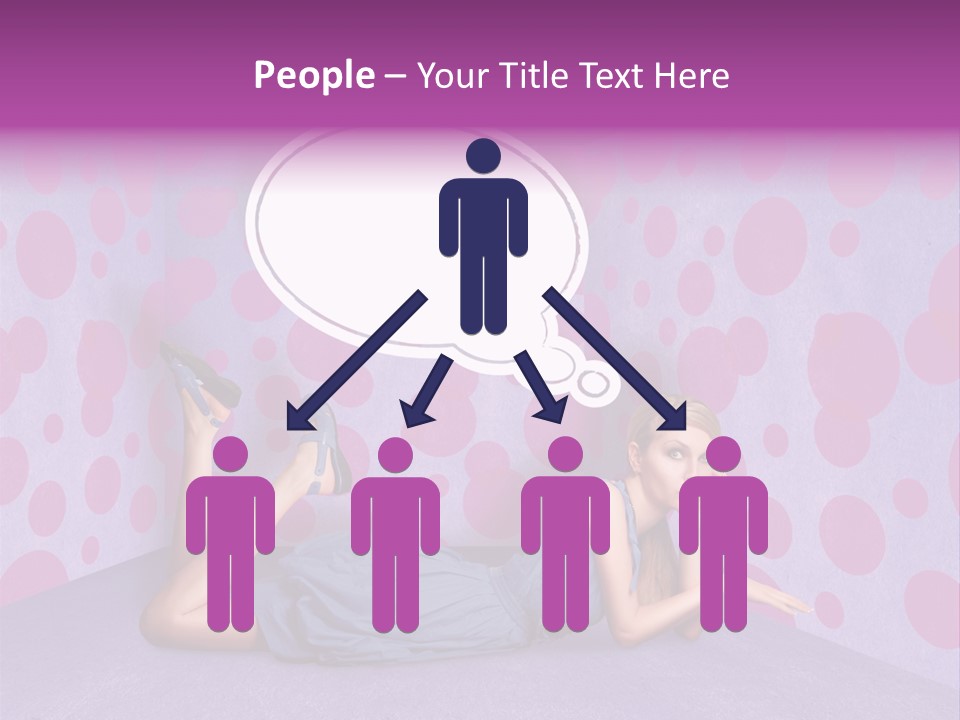Blonde In Pink PowerPoint Template