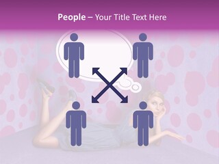 Blonde In Pink PowerPoint Template