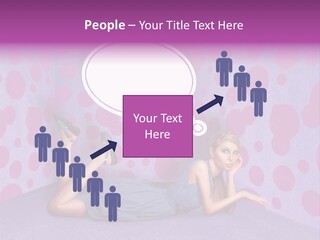 Blonde In Pink PowerPoint Template