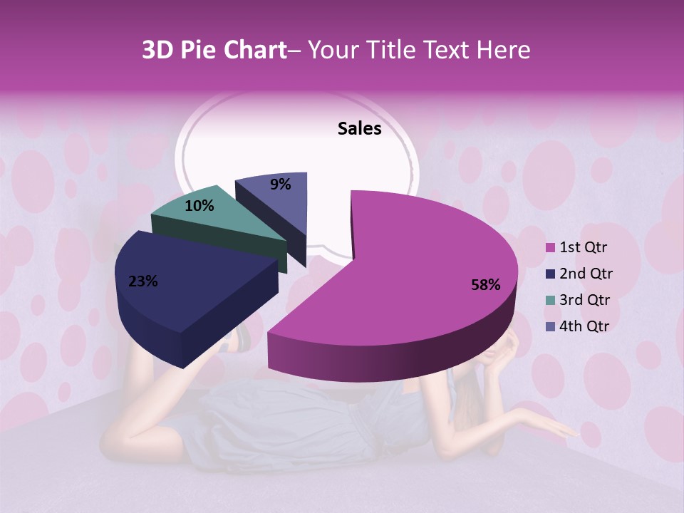 Blonde In Pink PowerPoint Template