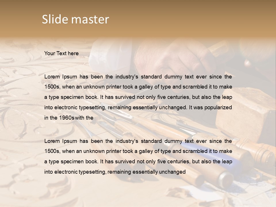 Wood Carver PowerPoint Template