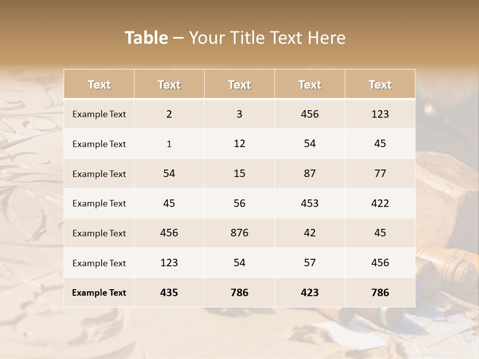 Wood Carver PowerPoint Template