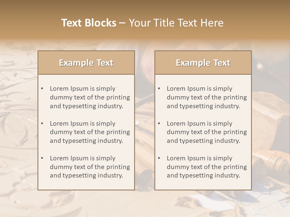 Wood Carver PowerPoint Template