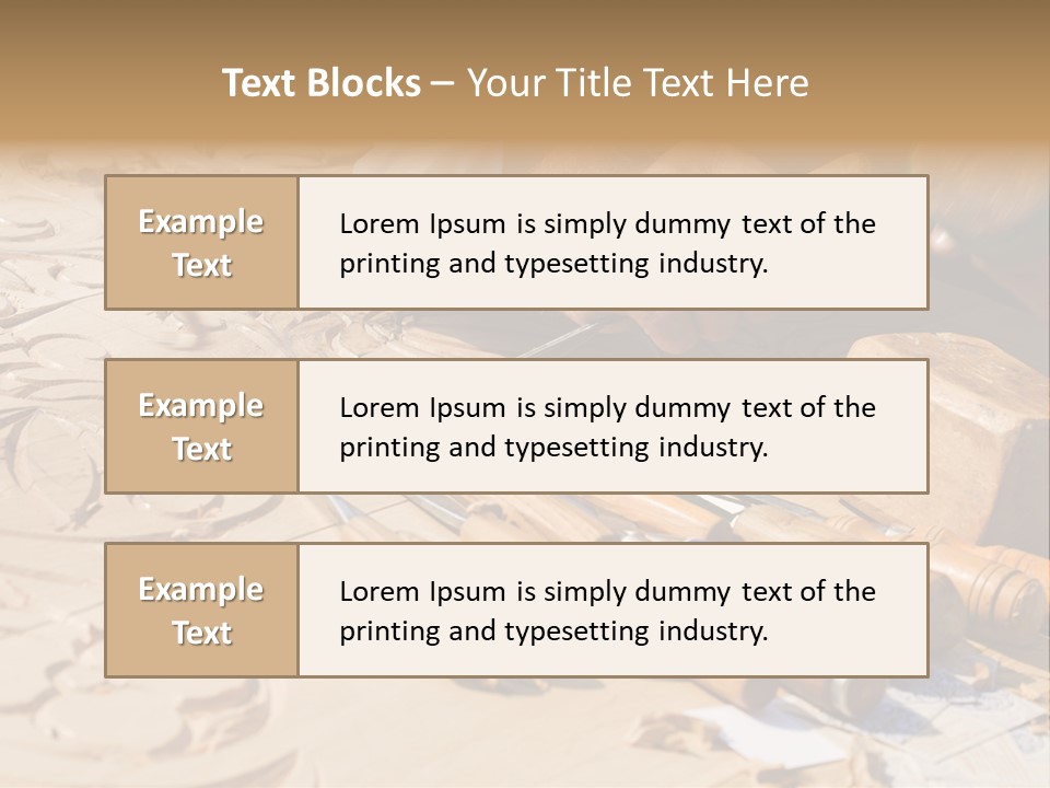Wood Carver PowerPoint Template