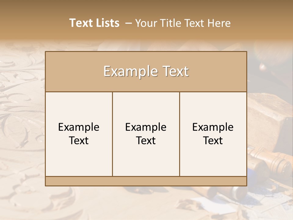 Wood Carver PowerPoint Template