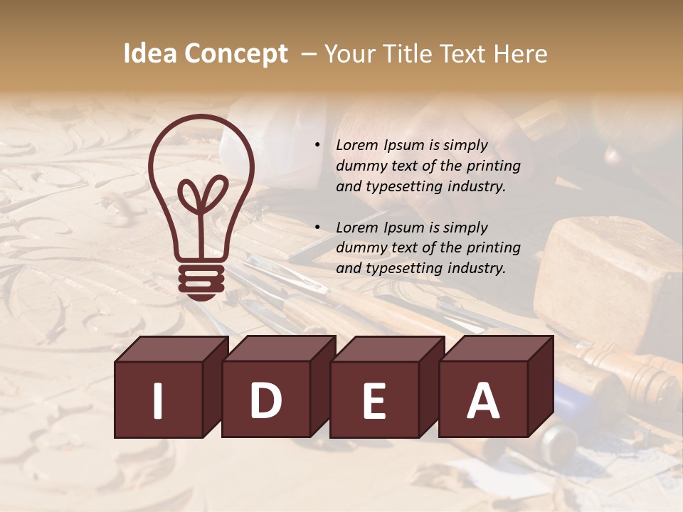 Wood Carver PowerPoint Template