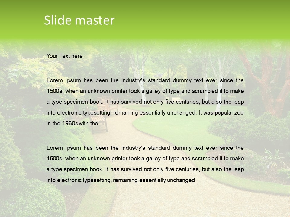 Spring Outdoor Color PowerPoint Template
