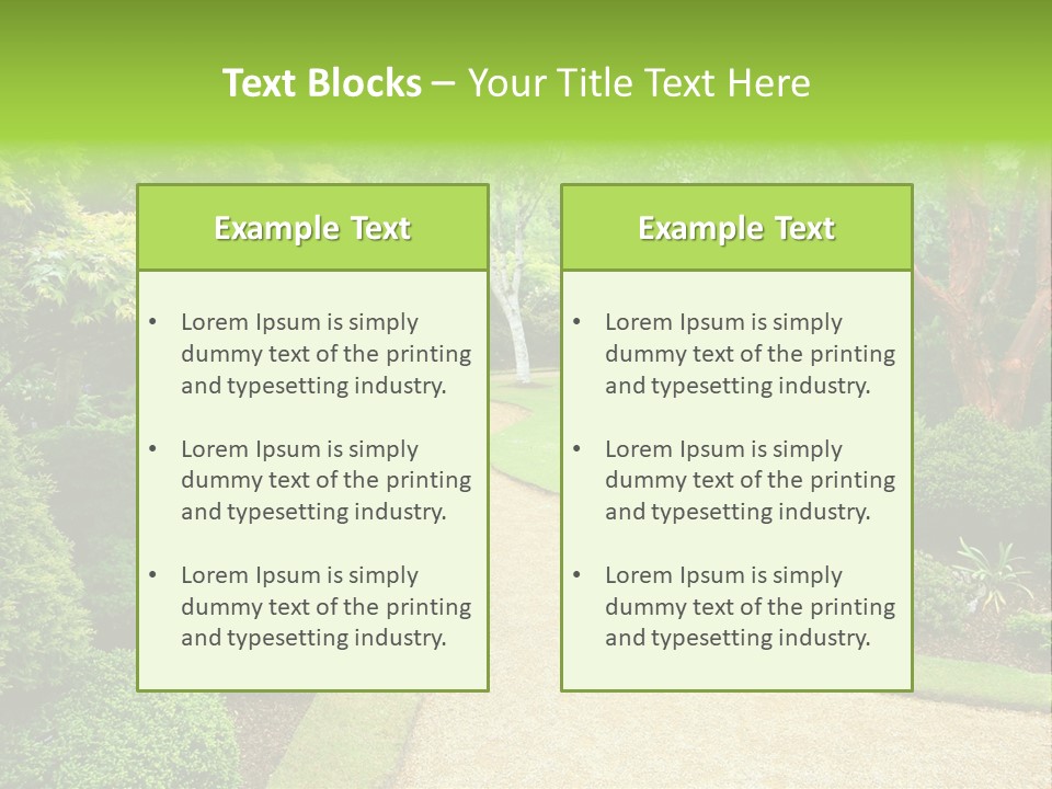 Spring Outdoor Color PowerPoint Template