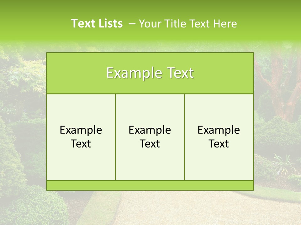 Spring Outdoor Color PowerPoint Template
