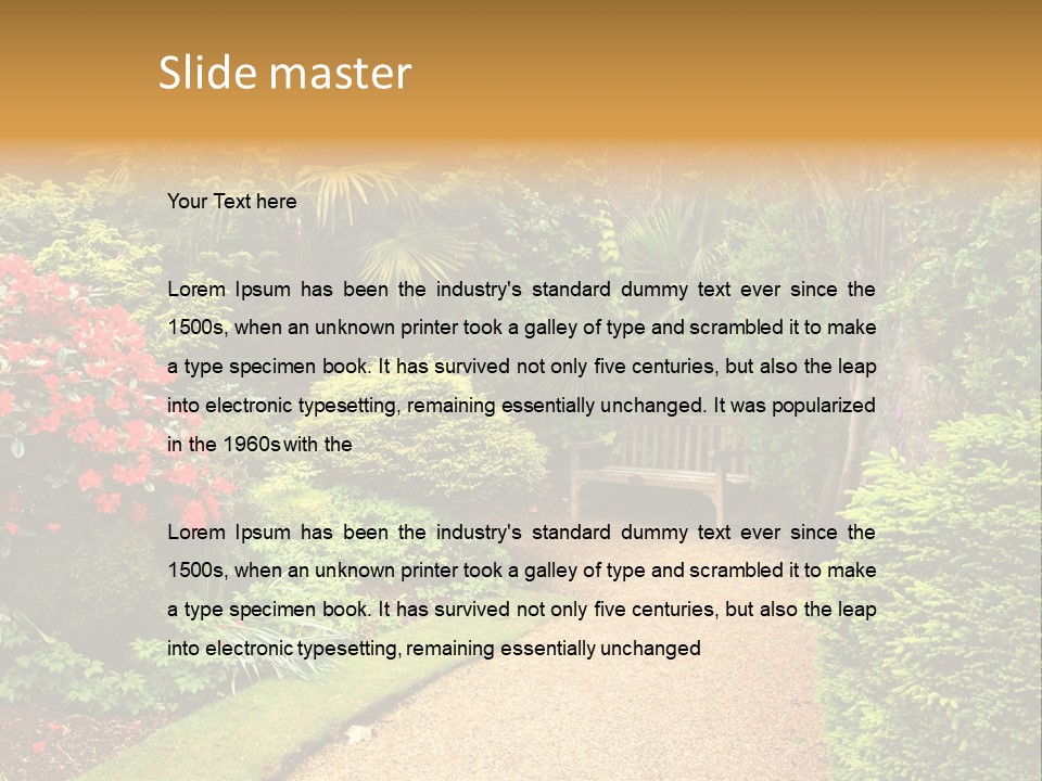 Lovely Garden PowerPoint Template