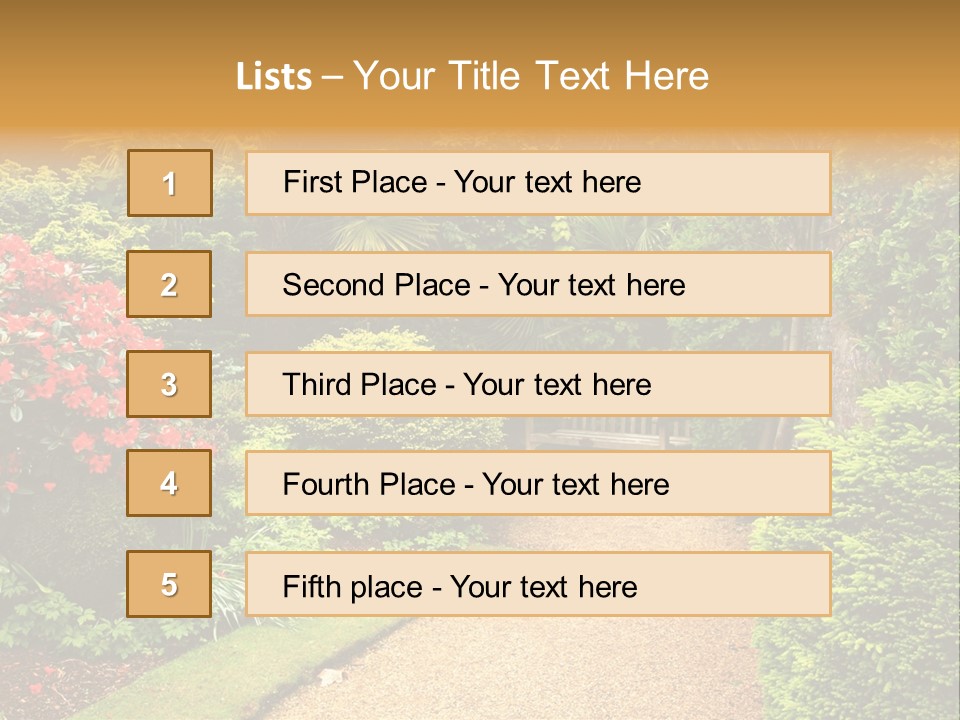 Lovely Garden PowerPoint Template