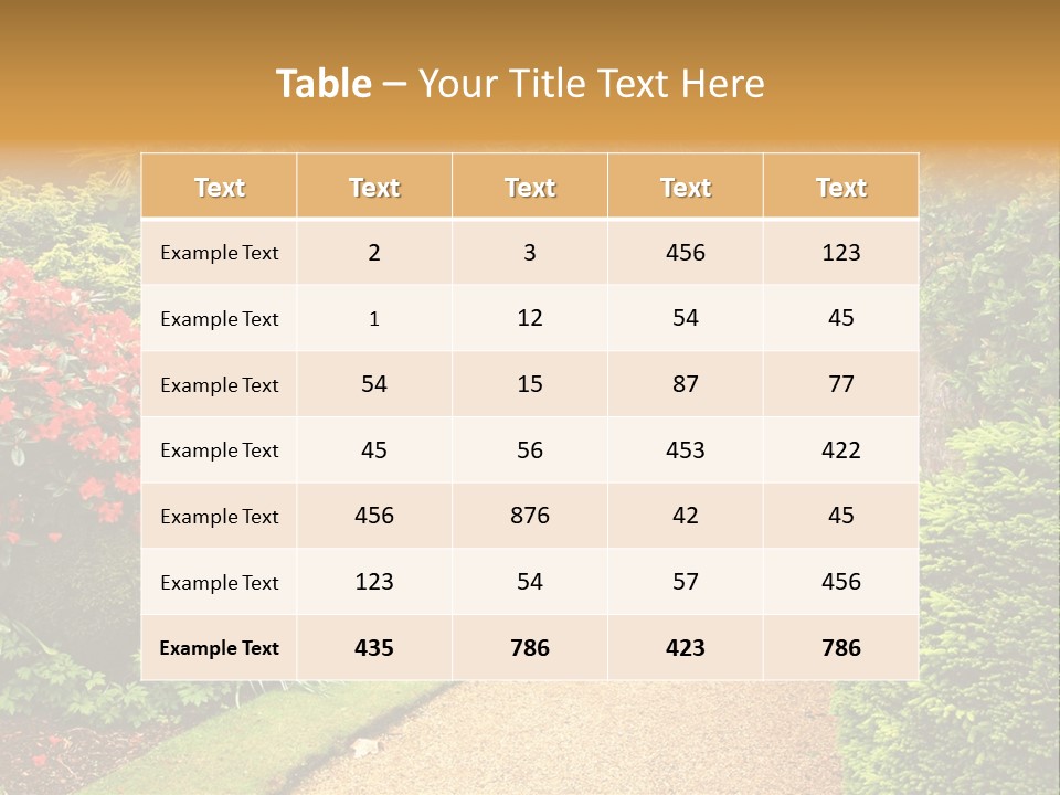Lovely Garden PowerPoint Template