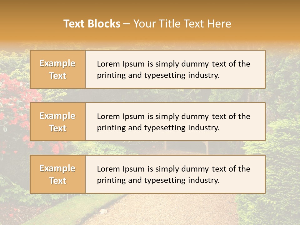 Lovely Garden PowerPoint Template