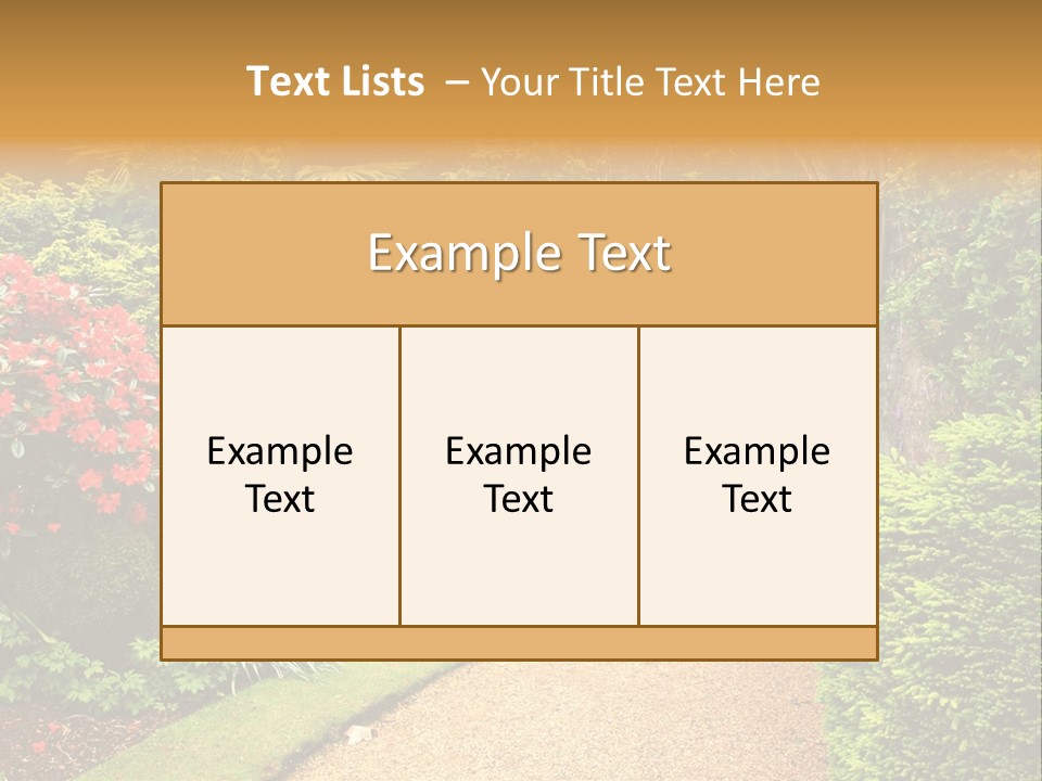 Lovely Garden PowerPoint Template