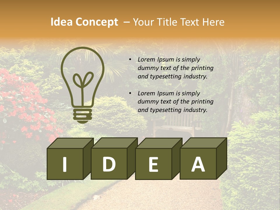 Lovely Garden PowerPoint Template