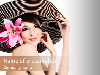 Girl Beautiful Body PowerPoint Template