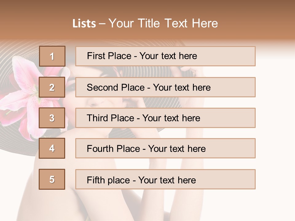Girl Beautiful Body PowerPoint Template