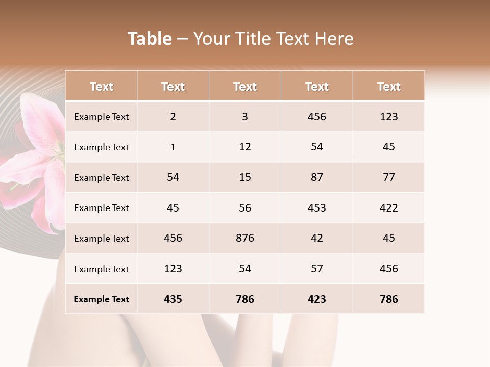 Girl Beautiful Body PowerPoint Template