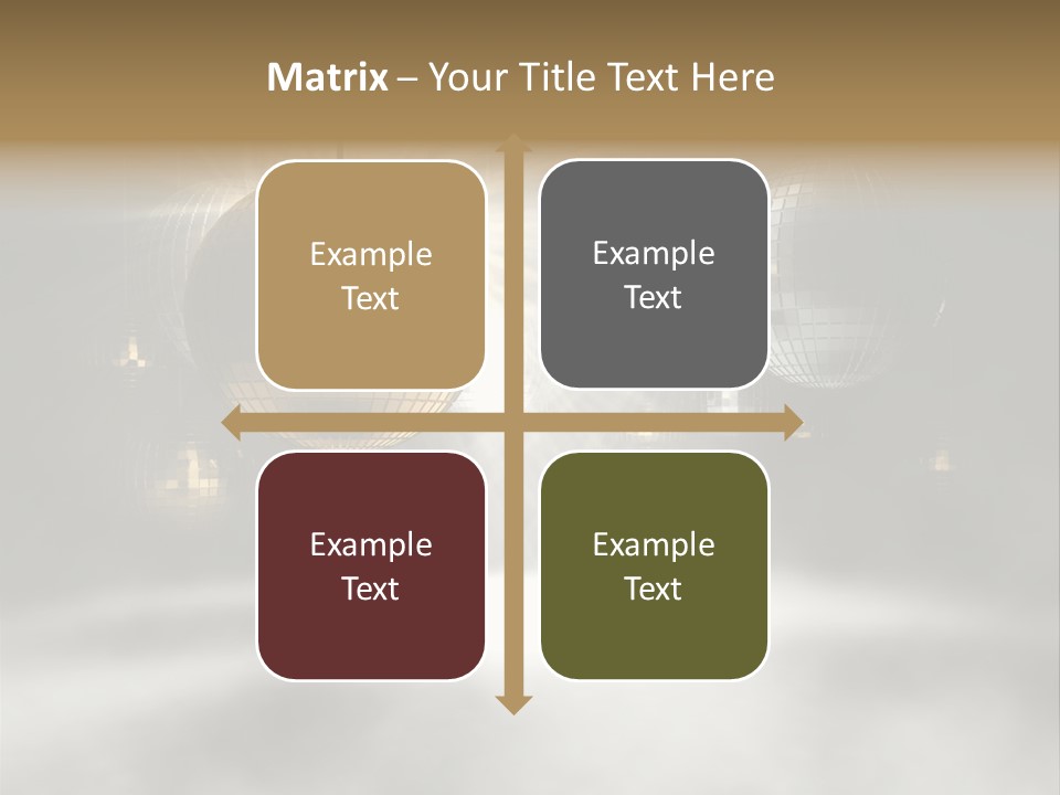 Circle Sparkle Glass PowerPoint Template