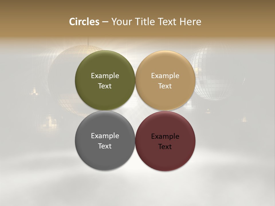 Circle Sparkle Glass PowerPoint Template