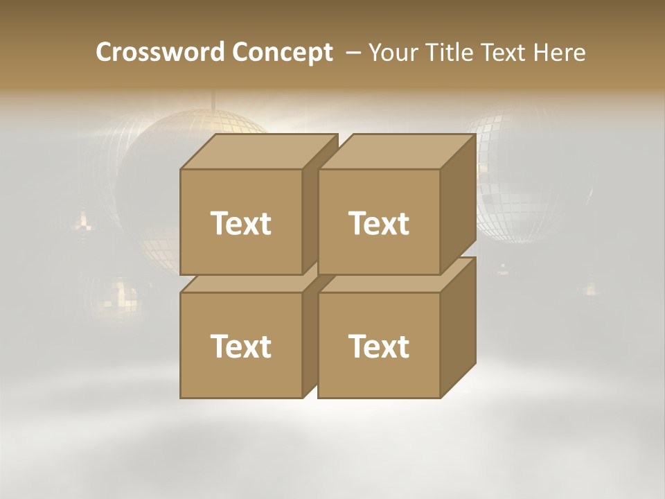 Circle Sparkle Glass PowerPoint Template
