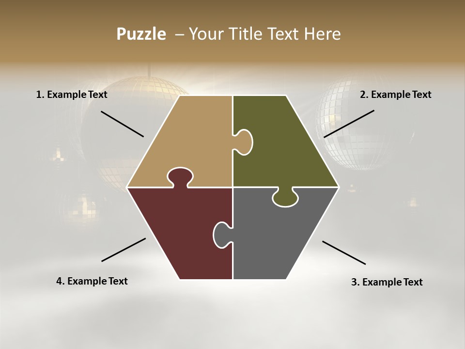 Circle Sparkle Glass PowerPoint Template