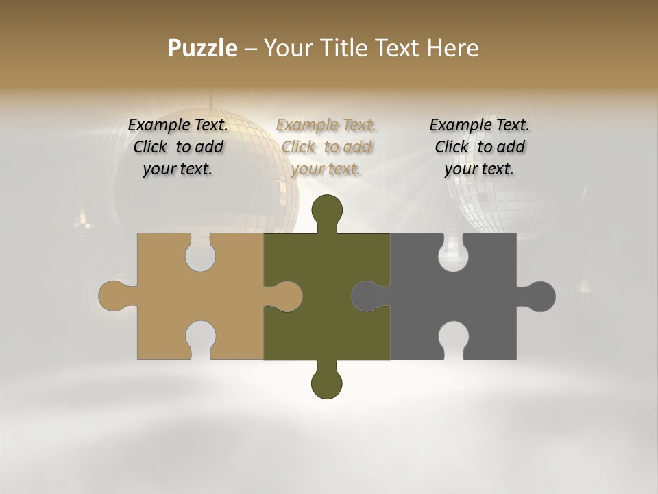 Circle Sparkle Glass PowerPoint Template