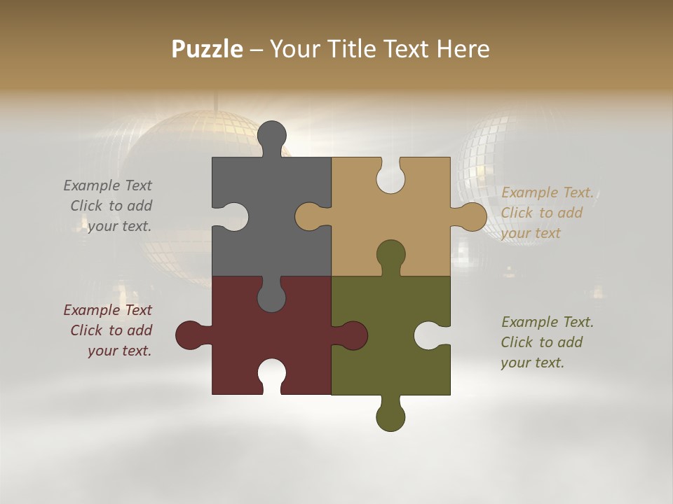 Circle Sparkle Glass PowerPoint Template