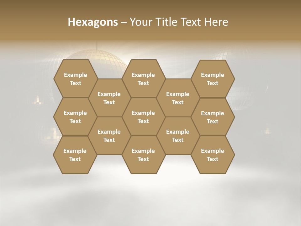 Circle Sparkle Glass PowerPoint Template