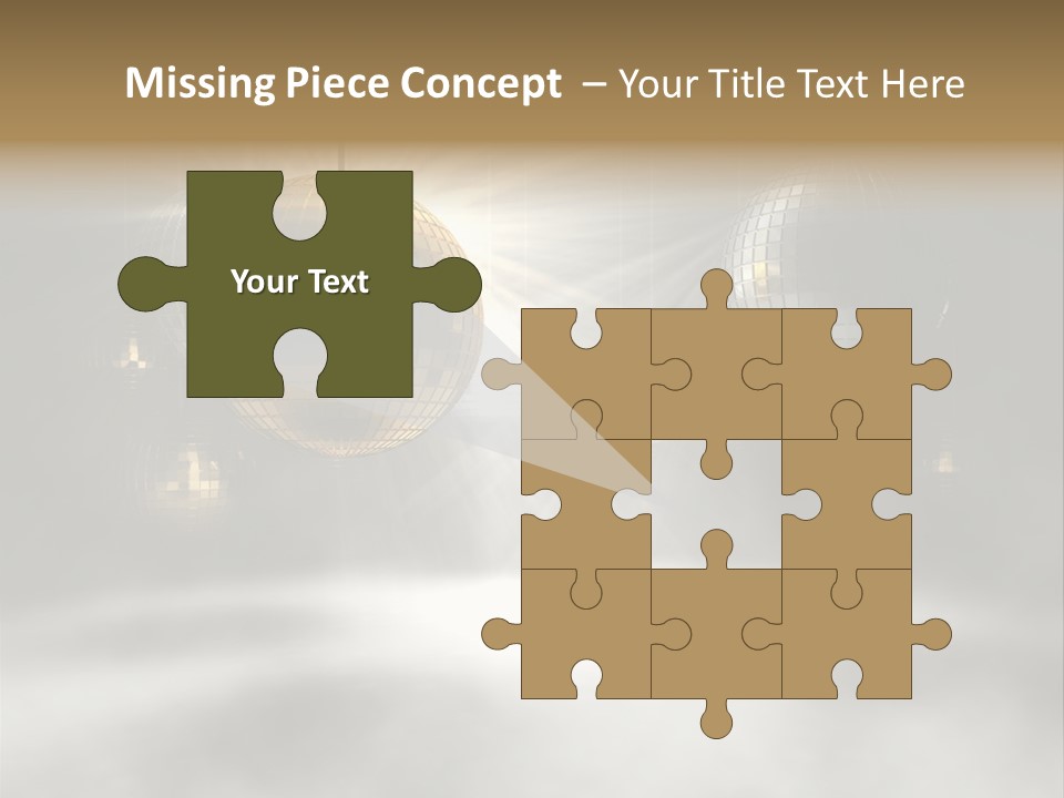 Circle Sparkle Glass PowerPoint Template