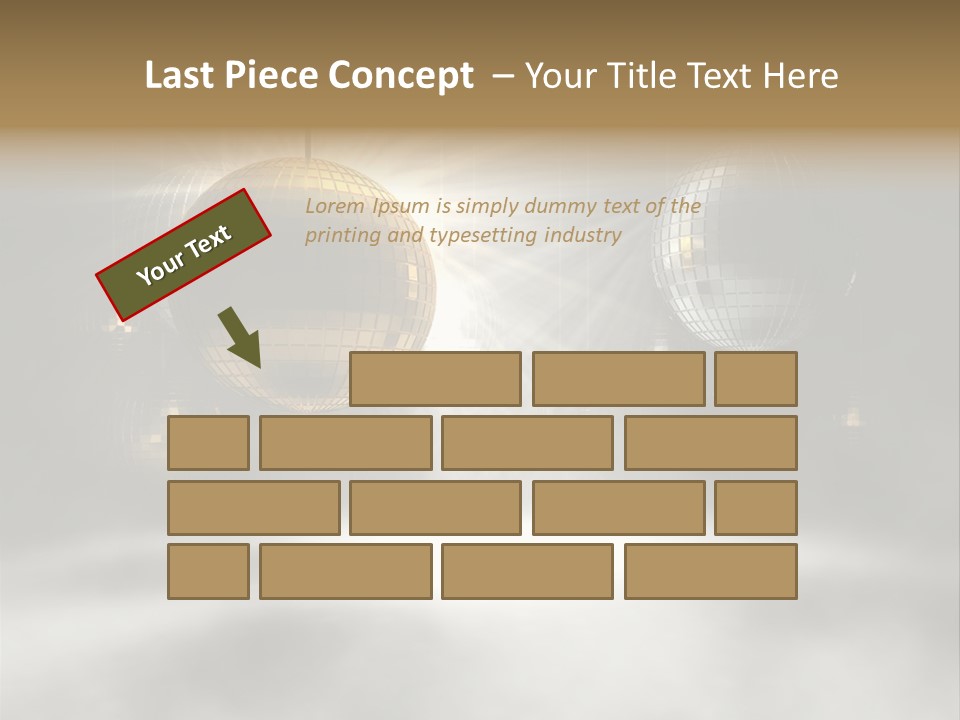 Circle Sparkle Glass PowerPoint Template