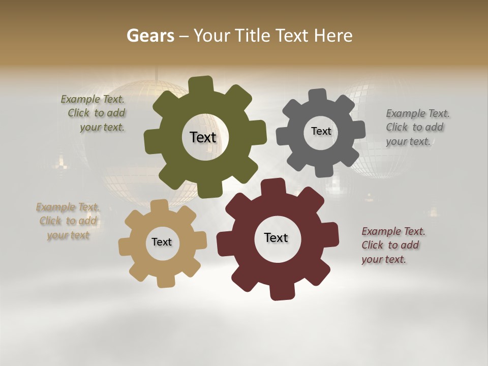 Circle Sparkle Glass PowerPoint Template