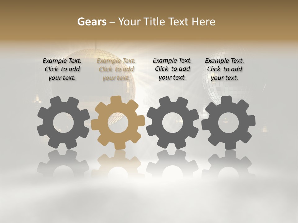 Circle Sparkle Glass PowerPoint Template