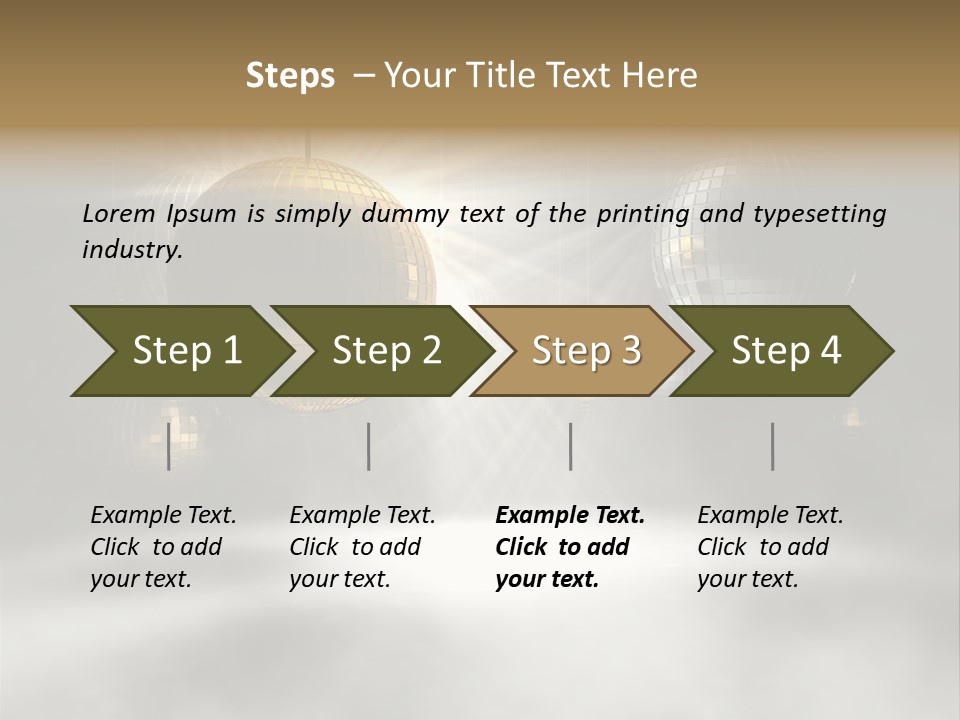Circle Sparkle Glass PowerPoint Template