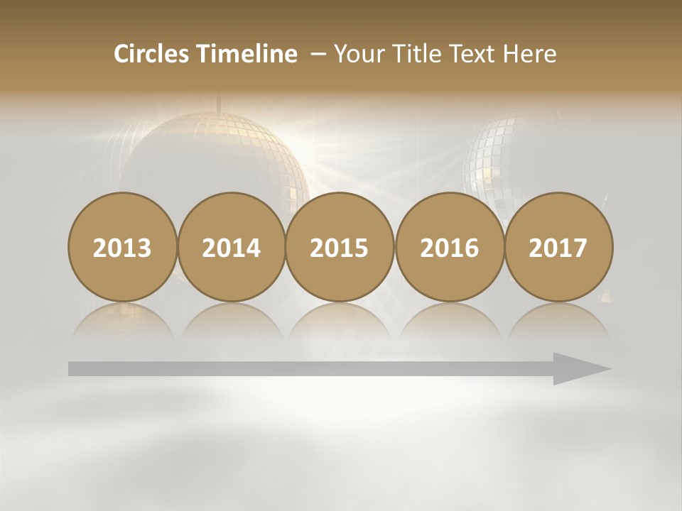 Circle Sparkle Glass PowerPoint Template