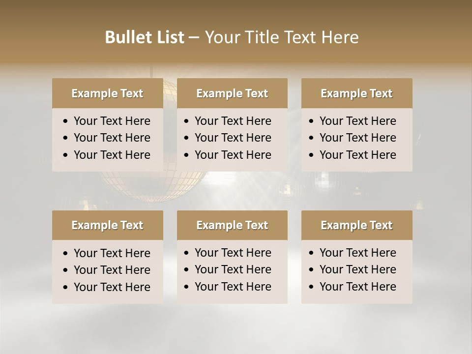 Circle Sparkle Glass PowerPoint Template