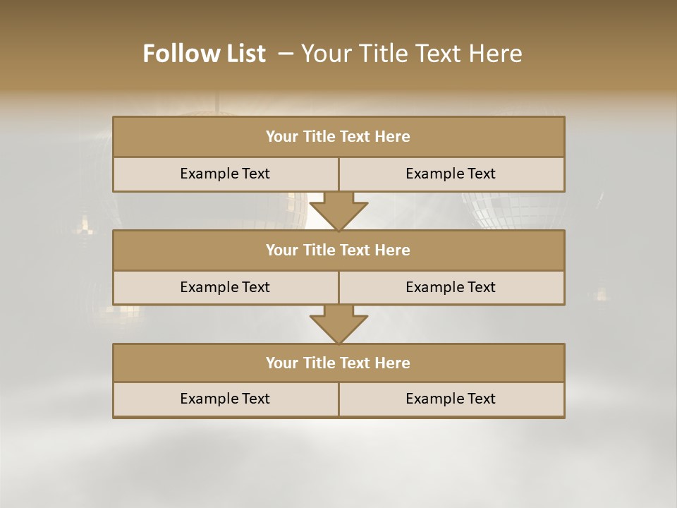 Circle Sparkle Glass PowerPoint Template