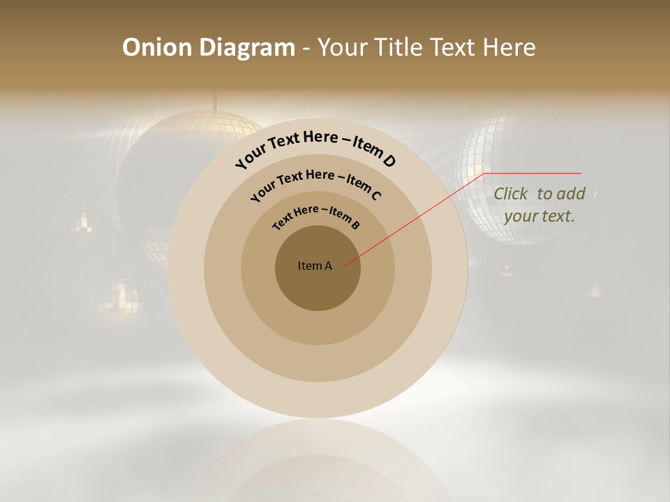 Circle Sparkle Glass PowerPoint Template