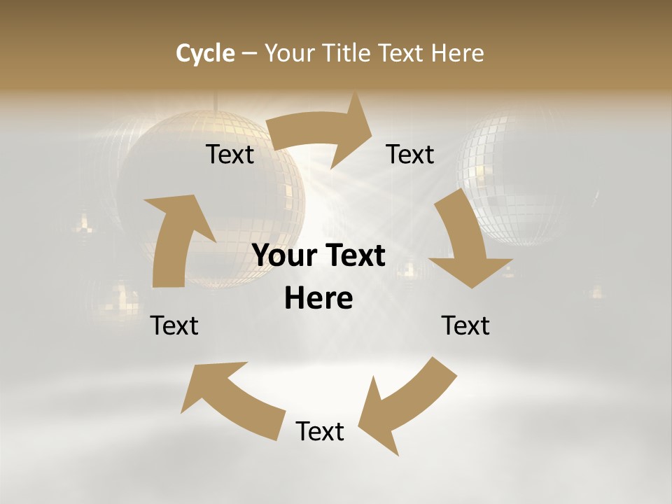Circle Sparkle Glass PowerPoint Template