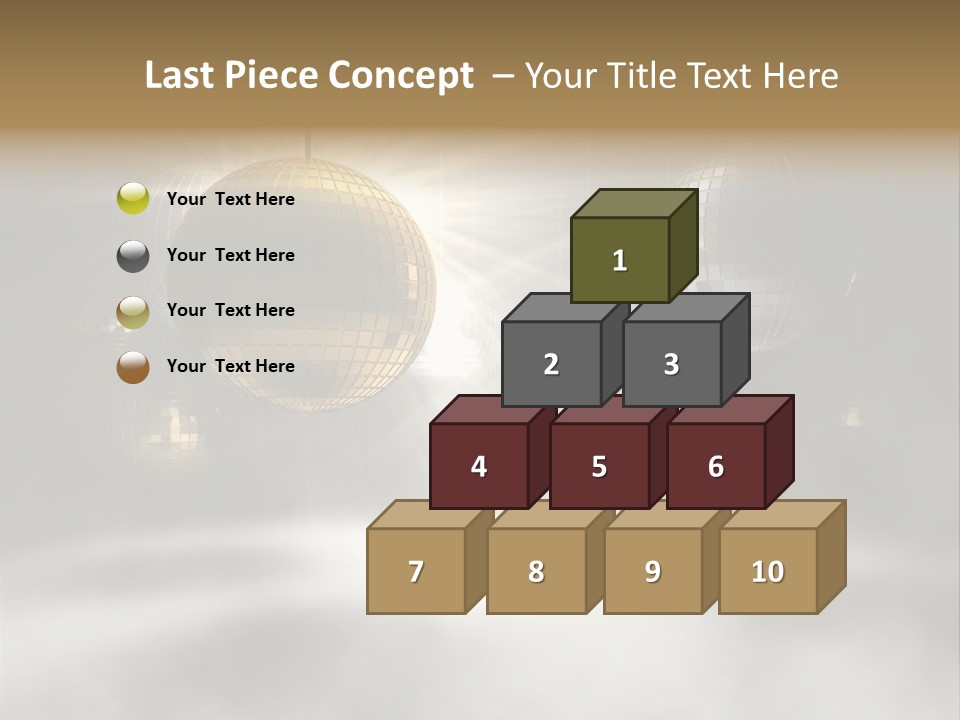 Circle Sparkle Glass PowerPoint Template