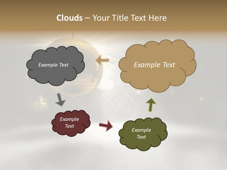 Circle Sparkle Glass PowerPoint Template