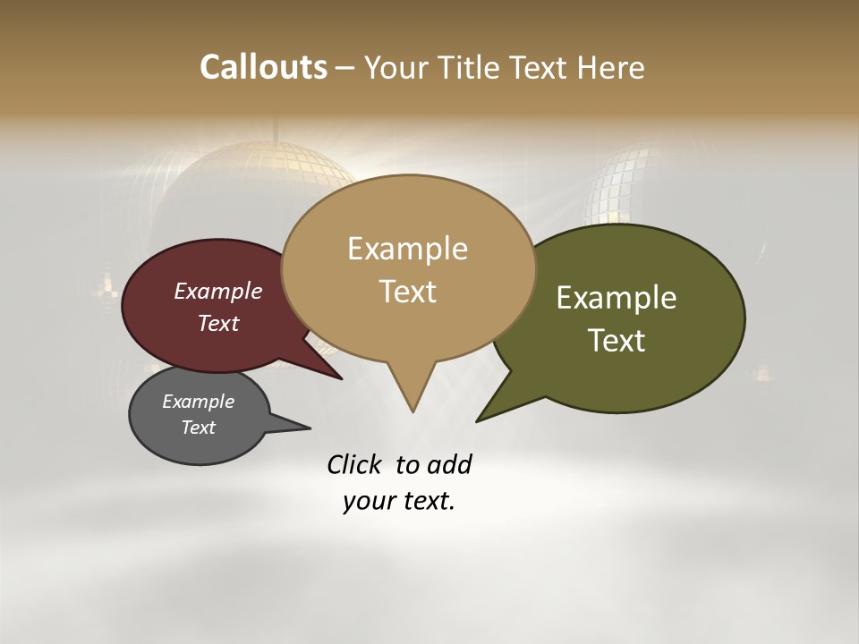 Circle Sparkle Glass PowerPoint Template