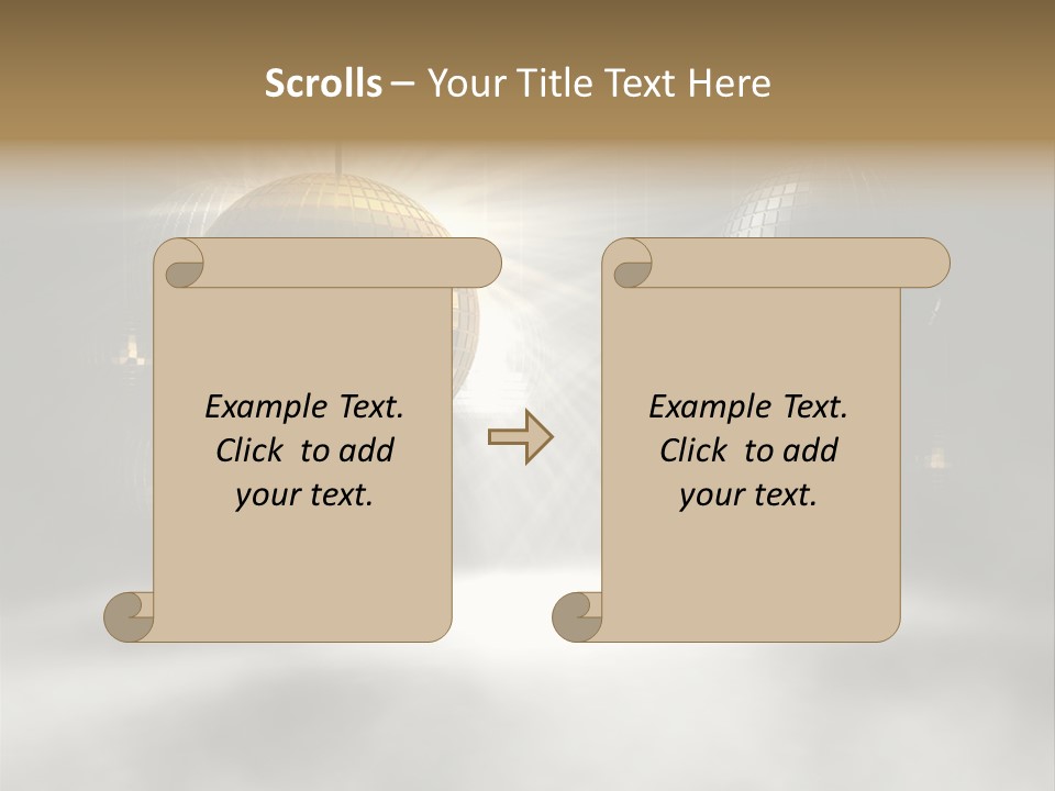 Circle Sparkle Glass PowerPoint Template