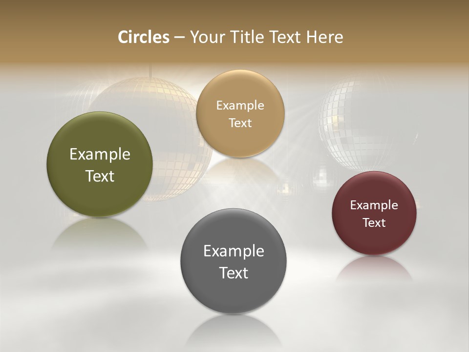 Circle Sparkle Glass PowerPoint Template