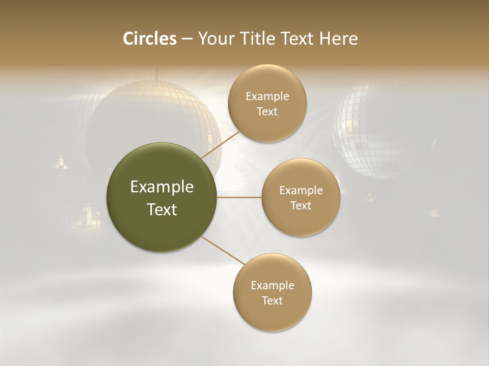 Circle Sparkle Glass PowerPoint Template