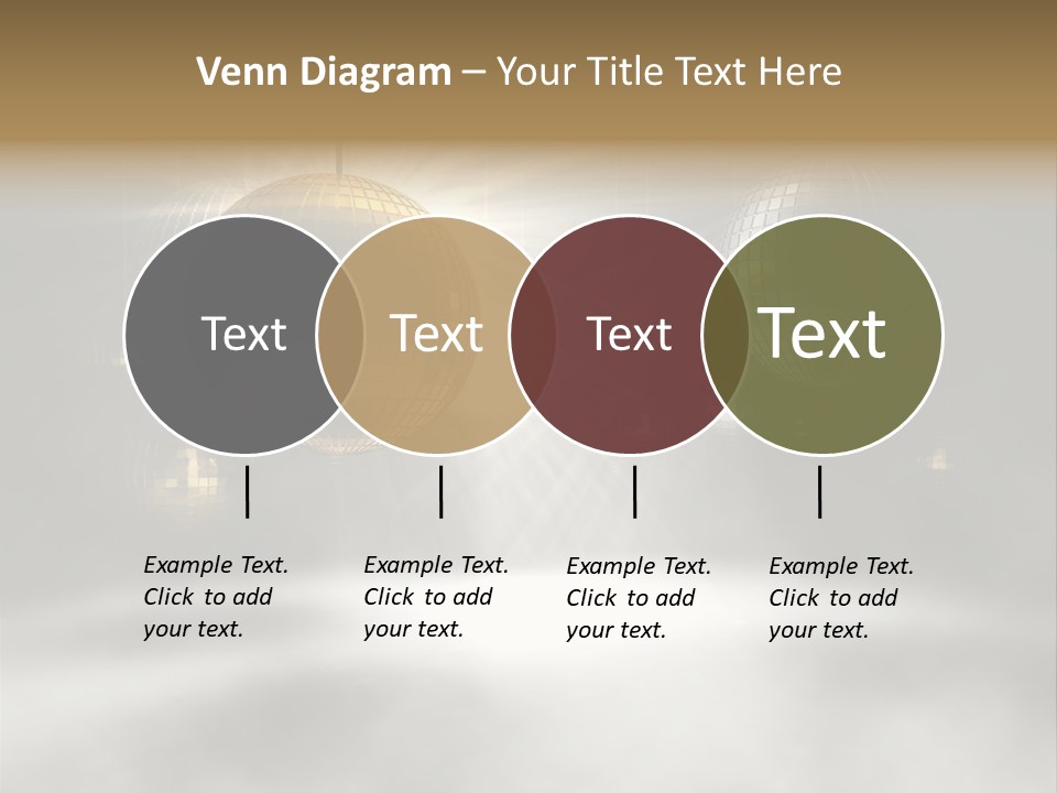 Circle Sparkle Glass PowerPoint Template