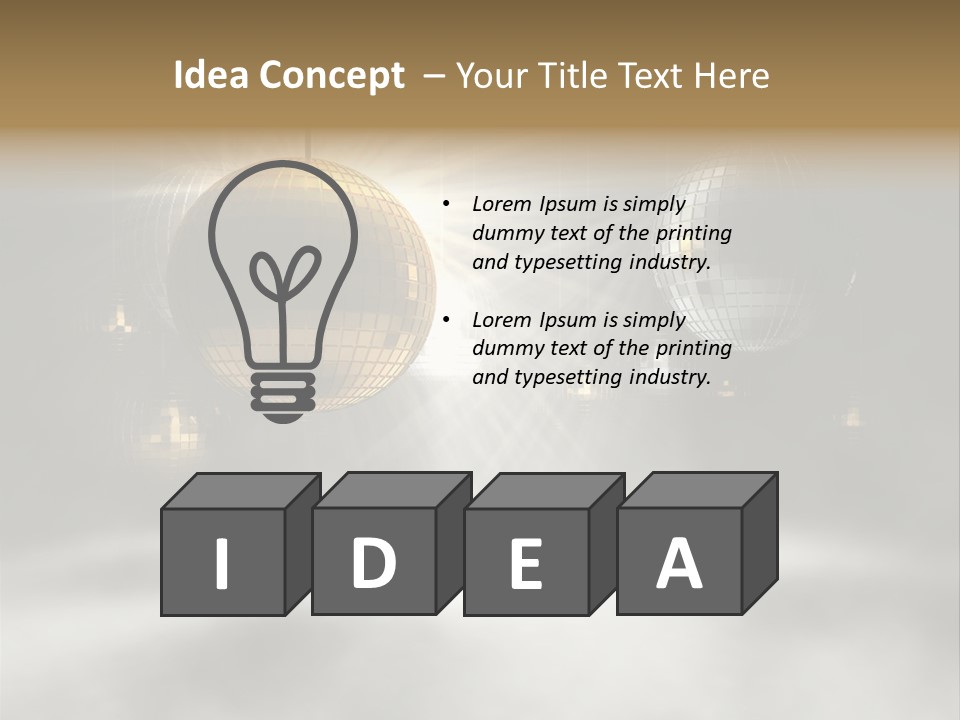 Circle Sparkle Glass PowerPoint Template